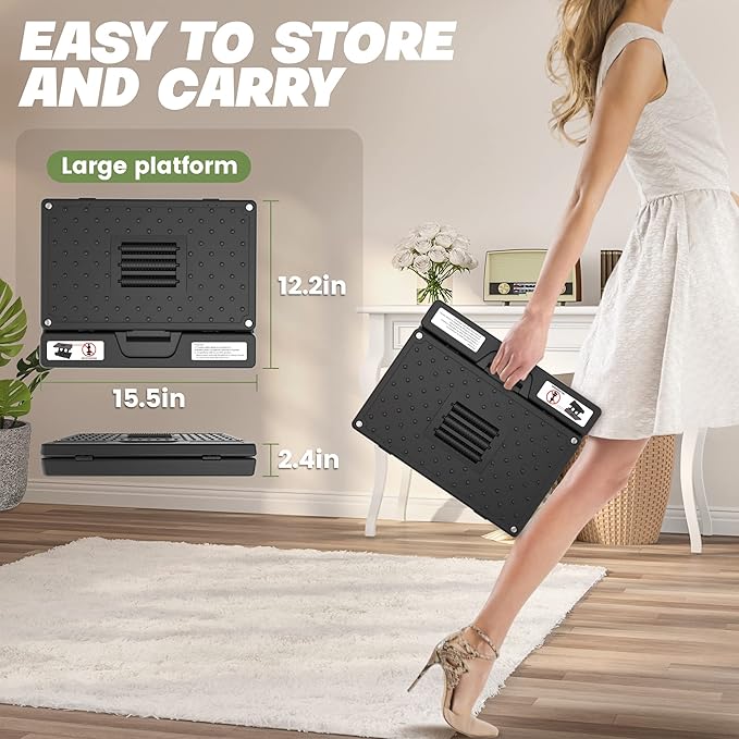 Foot Rest for Under Desk at Work, Height Adjustable Footrest with Massage Roller and Soft Pad, Foldable Ergonomic Foot Rest for Car, Underdesk, Home, Train(Grey)