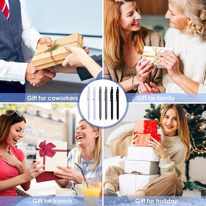 Gel Pens, 11pcs 0.5mm Gel Pens Cute Black Ink Fine Point Pens With Smooth Writing, Quick Dry Pens For Journaling,Teacher Work Desk Accessories Office School Supplies for Men Women Student