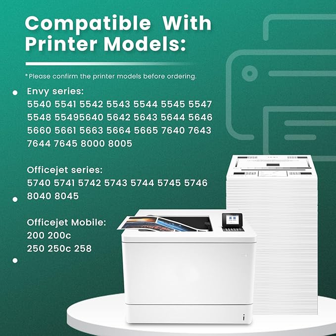 GREENBOX 62XL Ink Cartridge Black/Tri-Color Replacement for HP 62XL Ink Cartridge 62 XL for Envy 7640 5660 5540 5640 7645 5549 Officejet 5740 5741 8040 OfficeJet 200 250 Mobile Printer Ink, 3 Pack