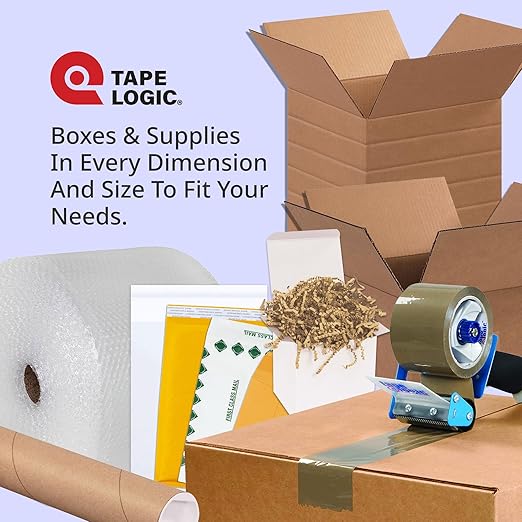Tape Logic 3" x 110 yds Acrylic Packing Tape 2.2 Mil, Clear (6-Pack) Heavy Duty Packing Tape Rolls for Sealing Boxes at Home, Warehouse, & Office, Supplies for Packaging, Shipping, Moving
