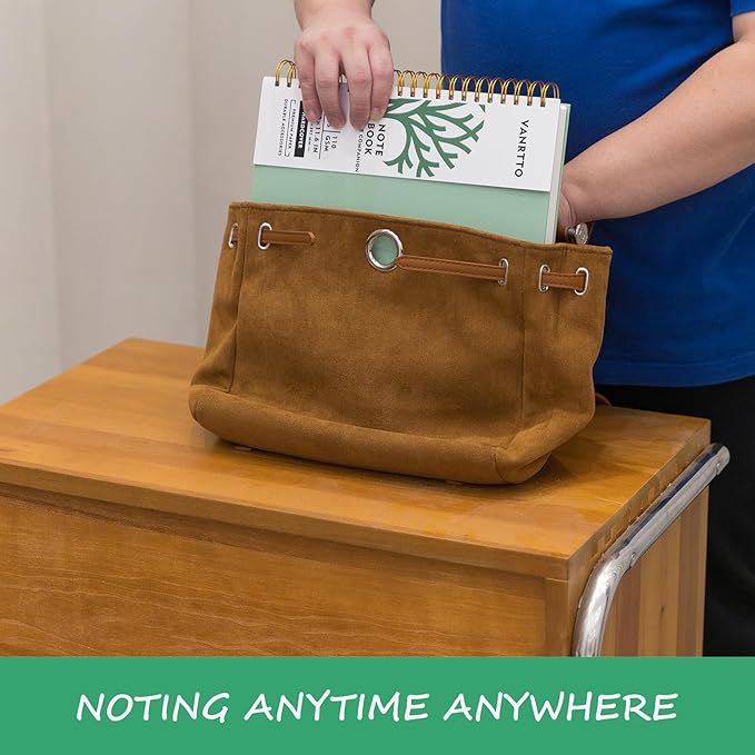 Hardcover Spiral Notebook, B5 Notebooks College Ruled, 110 GSM Thick Lined Paper Notebooks for Work, School and Travel, 300 Pages Journals for Writing, Large Journal for Women and Men Green B5