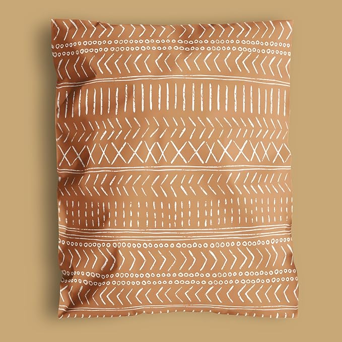 Poly Mailers 10x13 Inch 500 Pack Medium Shipping Bags Strong Thick Mailing Envelopes | Self Sealing Adhesive | Waterproof & Tear Resistant | Small Business Packaging for Clothing - Boho Brown