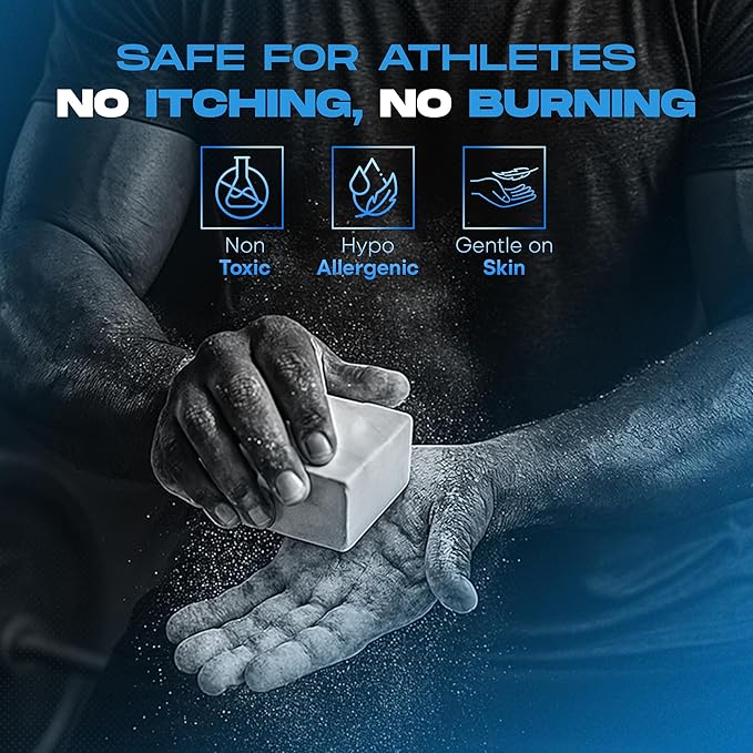 Gibson Athletic Gymnastic Powder Chalk Block, Premium Taiwan Gymnastics Chalk Blocks, Pack of 8 Chalk Blocks, Magnesium Carbonate, Weightlifting, Rock Climbing Powder Chalk, 1Lb (8 Blocks x 2oz)