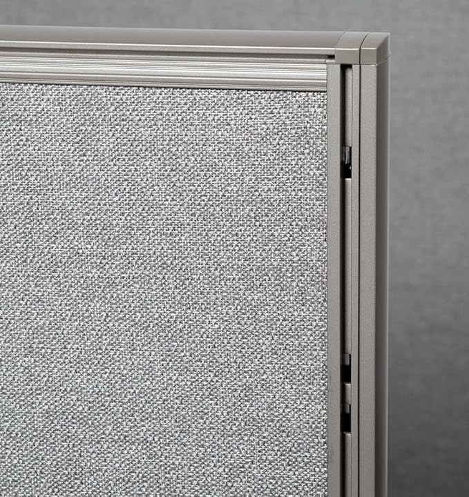 GOF Freestanding Office Partition, Large Fabric Room Divider Panel, 72" W x 72" H