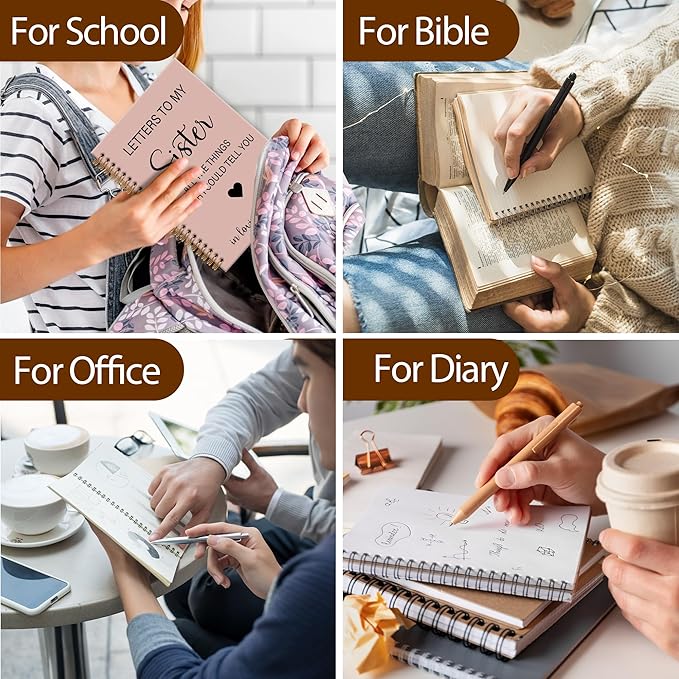 OINDADE Loss of Sister Sympathy Gifts Grief Notebook Journal, Letters to My Sister in Heaven Journal, Memorial Notebooks Gifts for Loss of SisterWomen, In Loving Memory Sympathy Gifts, 6x8.2In