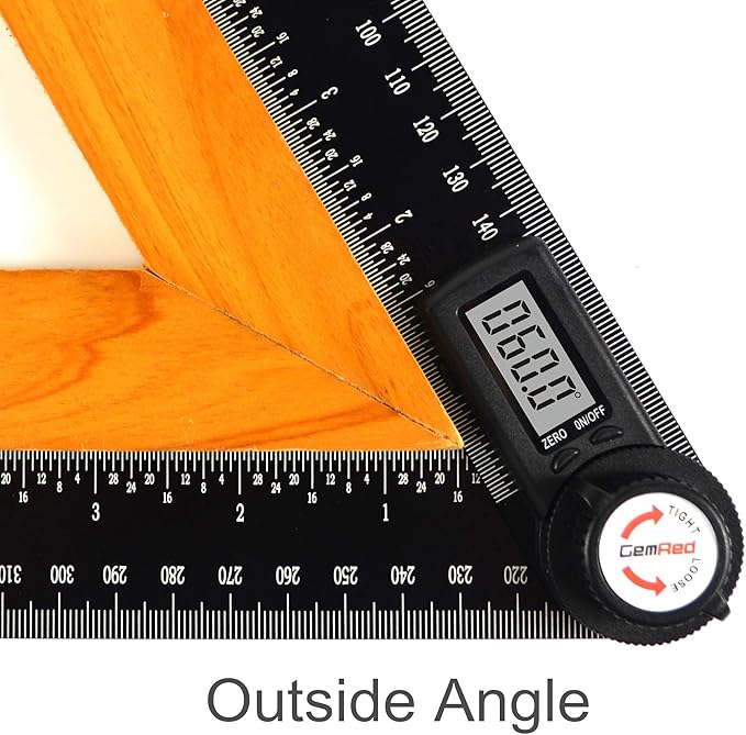 GemRed 82305 Aluminum Digital Angle Finder Protractor
