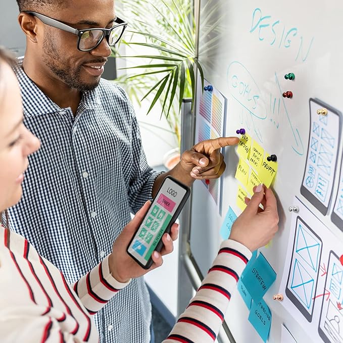 Fridge Magnets, Rose Gold Strong Magnet Push Pins for Whiteboard, Refrigerator, Magnetic Clips Heavy Duty for Gadgets, Kitchen Decor and Accessories, Office, Classroom, Pack of 28