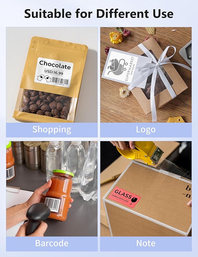 Phomemo Thermal Label Printer, 4X6 Shipping Labels Printer for Small Business, Wireless Label Printers for Package for Phone & Pad & PC, Used for Ebay, UPS, Shopify, TikTok, USPS, FedEx, DHL, Temu