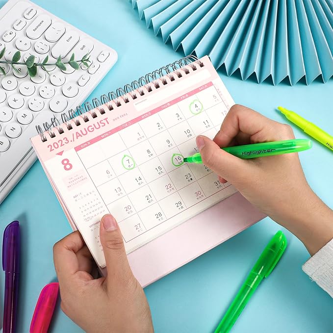 BESARME 120 Pack Assorted Colors Highlighters Bulk 6 Colors Fluorescent Markers for Home School Office