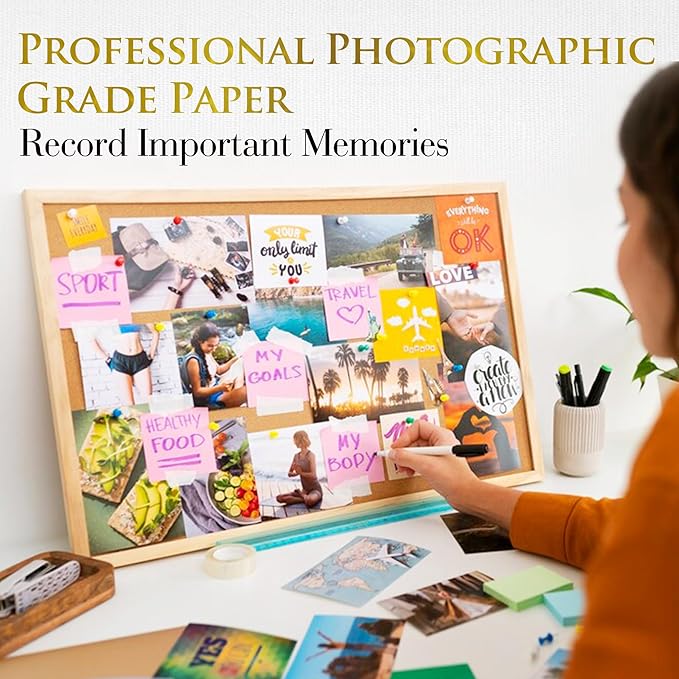 A-SUB Inkjet Glossy Photo Paper 5X7 Inches 48lb 180gsm Professional Glossy Photographic Paper for Inkjet Printers Dye Ink 100 Sheets