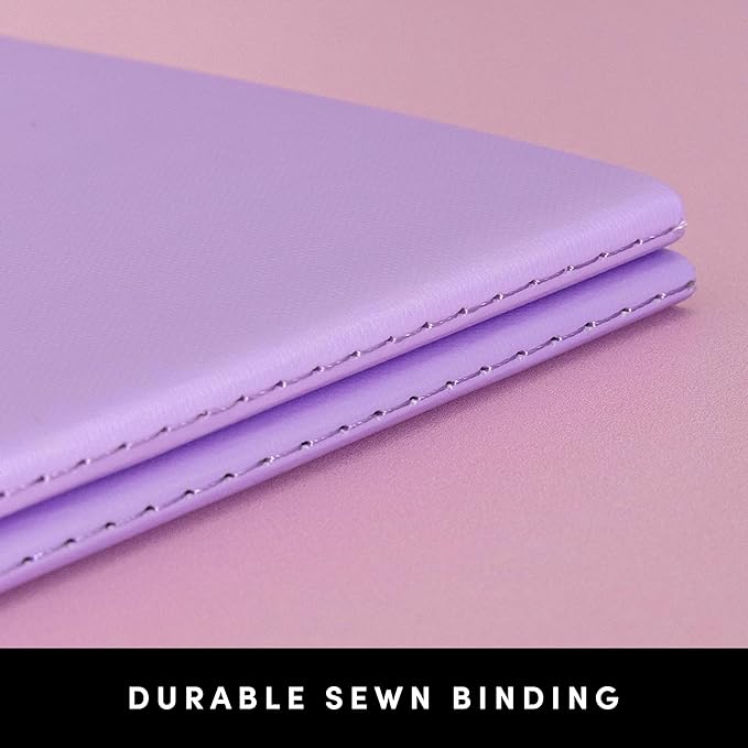 PAPERAGE Soft Cover Lined Journal Notebook, 2 Pack, (Cherry Blossom), 100 Pages, Large 7.5 inches x 9.5 inches, College Ruled, Ideal for Note Taking & Travel Journal