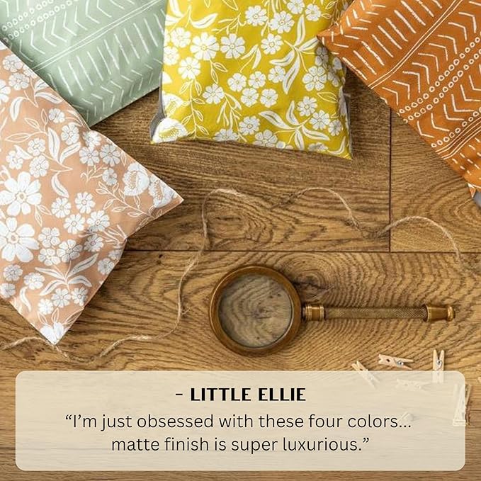 Poly Mailers 10x13 Inch 500 Pack Medium Shipping Bags Strong Thick Mailing Envelopes | Self Sealing Adhesive | Waterproof & Tear Resistant | Small Business Packaging for Clothing - Boho Green