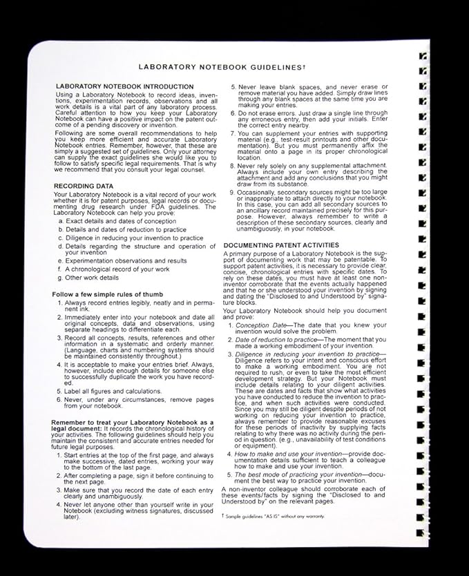 BookFactory Student Lab Notebook (Scientific Grid Format) - Standard No Carbon Copies 8.5" x 11", 50 Pages [Wire-O Bound] (LAB-050-WTG)