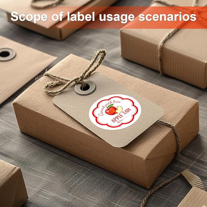 Methdic 1.5" Diameter High Visibility Printable Round Labels，Matte White，600 Customizable Blank Stickers