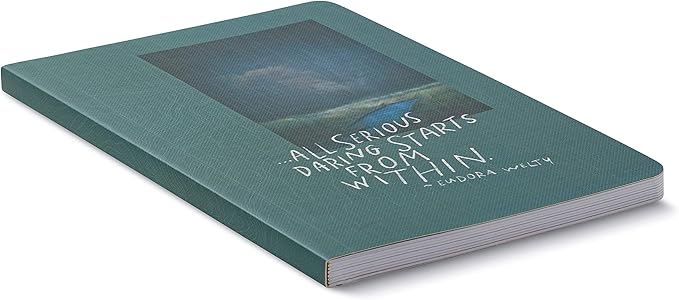 Compendium Softcover Journal - All serious daring starts from within. – A Write Now Journal with 128 Lined Pages, 5″W x 8″H