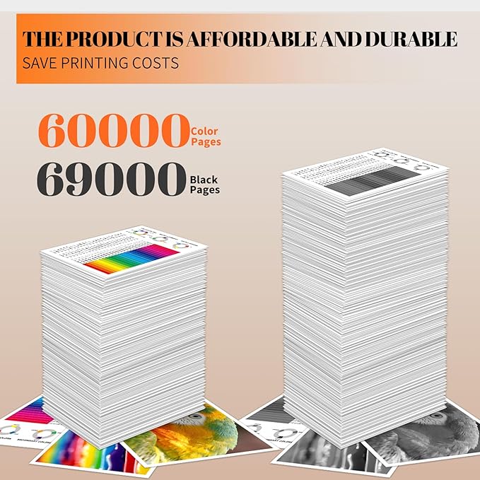 GPR55 GPR-55 Toner Cartidges Replacement for Canon GPR-55 GPR55 0481C003 0482C003 0483C003 0484C003 for Canon imageRUNNER Advance C5535i C5540i C5550i and C5560i Printers Black Cyan Yellow Magenta