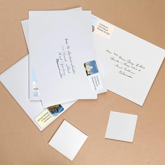 Customized Personalized Address Labels - Made in The USA by Kenco (500 Labels, World Destinations)