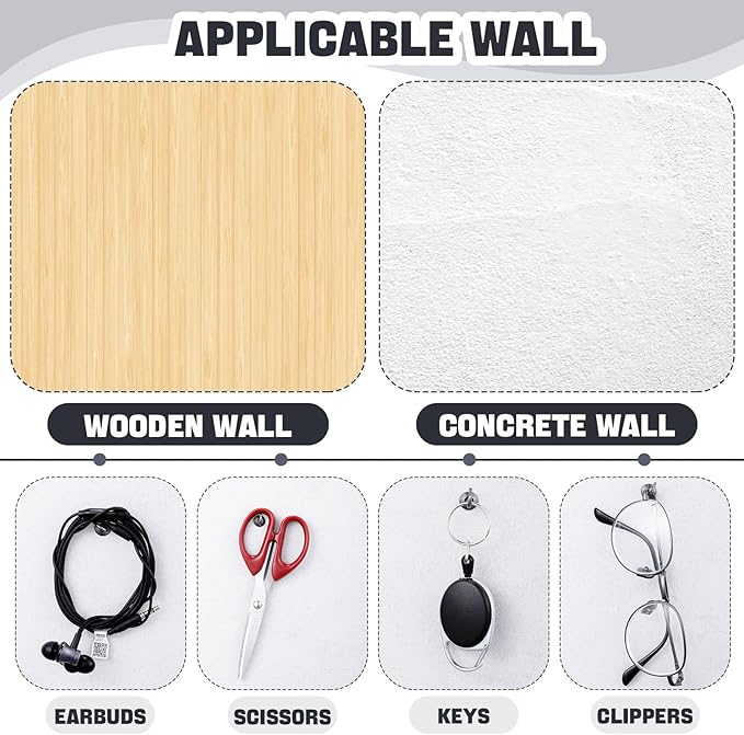 Hotop 60 Pieces Push Pin Wall Hooks Metal Thumb Tack Hangers Iron Alloy Nail Decorative Picture Hooks for 20 Lbs Home Office School Party Supply (Black)