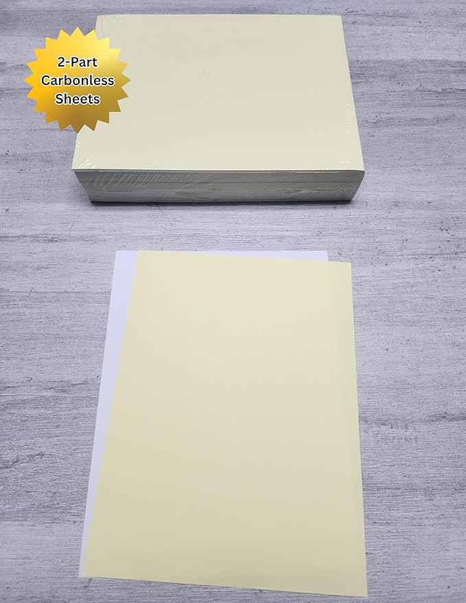 Limited Papers (TM), Carbonless Sheets, Superior, Pre Collated, Multi part, Bond Finish. (2 Part Reverse, 8.5 x 14 Inch, Legal Size, Canary/White (5889), 20 Ream)