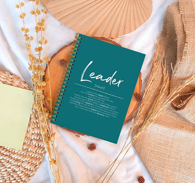OXW Leadership Gifts Notebook Journal, Leader Gifts for Women Men, Office Notebook for Work, Thank You Gifts for Leader Mentor Boss Supervisor, Turquoise Spiral Notebook 5.5 x 8.3