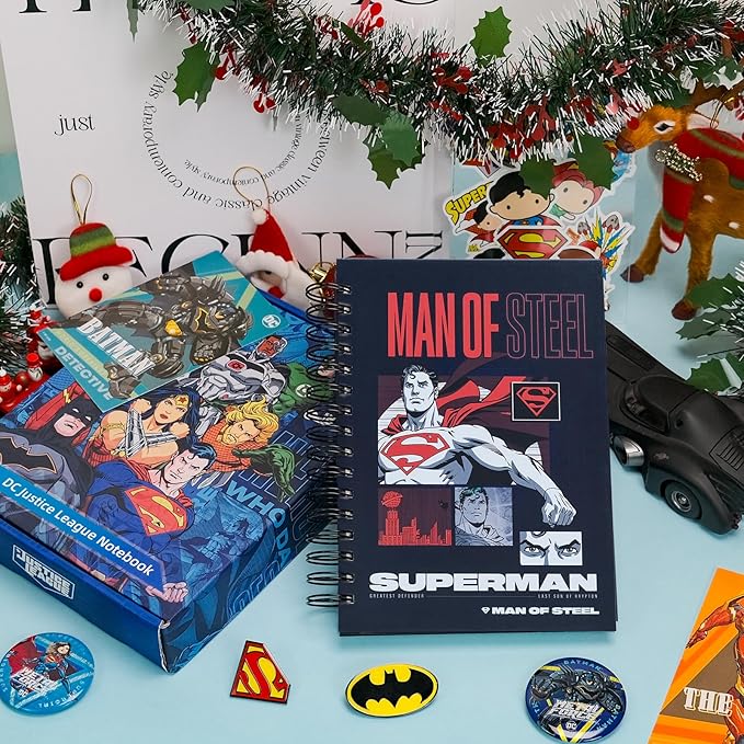 Hero Academic Planner, Weekly Monthly Daily Agenda, Custom Date Organizer for Time Management, Spiral Bound Notebook with Colorful Tabs,Datebooks for School Office Home(Navy Red)