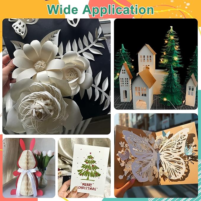 OcePor 50 Sheets Cream Cardstock Paper, Colored Printer Paper 8.5 x 11, Card Stock Thick Construction for Craft,Scrapbook，Office Printing, Invitations, Certificates，92 lb/250gsm