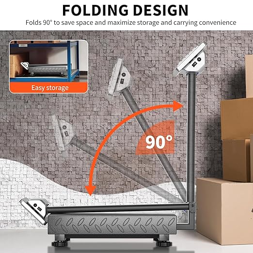 Digital Industrial Platform Scale for Packages, 661lb Weight Shipping Scale, 0.1LB Super Accuracy Commercial Scale for Luggage, Shipping, A6-300 Postal Scale with Price Computing, Kg/LB, LCD, Adapter