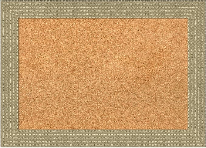Amanti Art Natural Cork Board for Wall, 20x28 Vision Board with Gold Frame, Medium Corkboard Office Decor for Home Organization, Casual Corkboard Pinboard to Display Items for Home Organization in