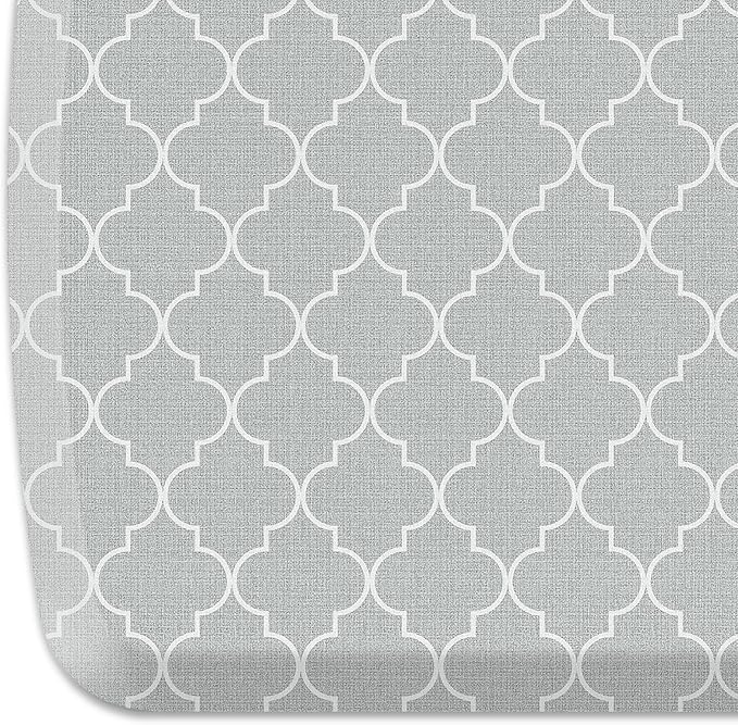 GelPro Elite Trellis Light Grey Kitchen Comfort Mat, 20" x 36